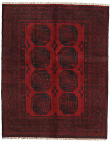 150X189 Tapis D'orient Afghan Fine Rouge Foncé/Marron (Laine, Afghanistan) Carpetvista
