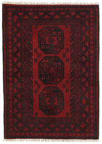 Afghan Fine Teppe 100X142 Mørk Rød Ull, Afghanistan Carpetvista