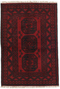 Afghan Fine Teppe 95X142 Mørk Rød Ull, Afghanistan Carpetvista
