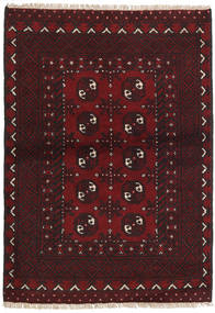 Afghan Fine Teppich 98X145 Dunkelrot Wolle, Afghanistan Carpetvista