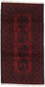 Dywan Orientalny Afgan Fine 101X191 Ciemnoczerwony (Wełna, Afganistan)