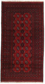 101X189 Afghan Fine Matta Orientalisk Mörkröd (Ull, Afghanistan) Carpetvista