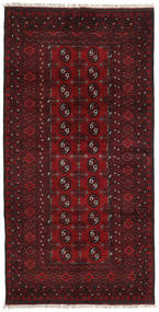 99X196 Afghan Fine Matta Orientalisk Mörkröd (Ull, Afghanistan) Carpetvista
