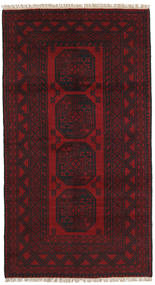  Afghan Fine Vloerkleed 102X189 Wol Donkerrood Klein Carpetvista