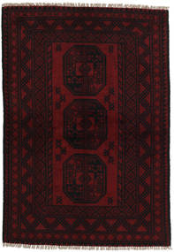 Tapis D'orient Afghan Fine 98X145 Rouge Foncé (Laine, Afghanistan)