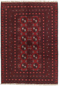 Tappeto Afghan Fine 98X143 Rosso Scuro (Lana, Afghanistan)