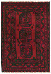  96X142 Medaillon Klein Afghan Fine Teppich Wolle, Carpetvista