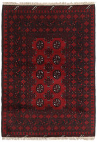99X142 Alfombra Oriental Afghan Fine Rojo Oscuro (Lana, Afganistán) Carpetvista