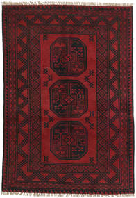  97X143 Medallion Small Afghan Fine Rug Wool, Carpetvista