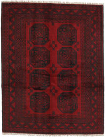 絨毯 アフガン Fine 146X189 ダークレッド (ウール, アフガニスタン)