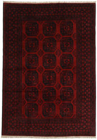 Tapis D'orient Afghan Fine 197X284 Rouge Foncé (Laine, Afghanistan)