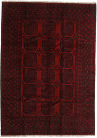 絨毯 オリエンタル アフガン Fine 205X288 ダークレッド (ウール, アフガニスタン)