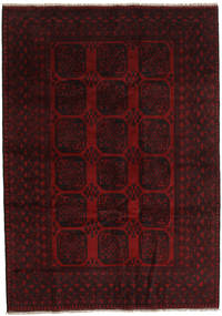 Afghan Fine Teppich 203X286 Dunkelrot Wolle, Afghanistan Carpetvista