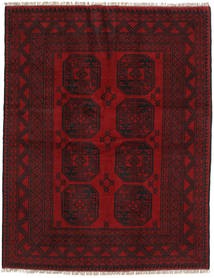  Afghan Fine Covor 147X190 Dark Red Carpetvista