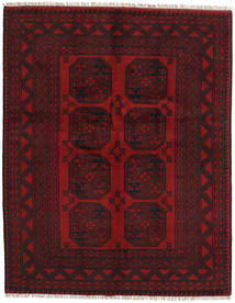 Afghan Fine Tæppe 150X192 Mørkerød Uld, Afghanistan Carpetvista