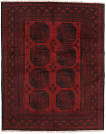 Tapis Afghan Fine 147X188 Rouge Foncé (Laine, Afghanistan)