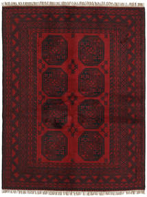 Afghan Fine Covor 146X191 Dark Red Carpetvista