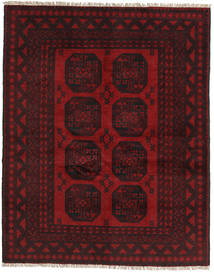 Koberec Afghán Fine 149X188 Tmavě Červená (Vlna, Afghánistán)