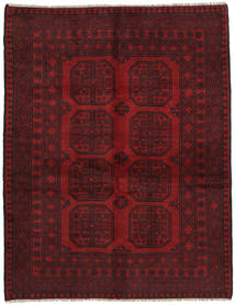148X192 Alfombra Oriental Afghan Fine Rojo Oscuro (Lana, Afganistán) Carpetvista