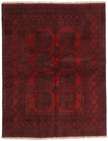  148X191 Afghan Fine Matot Matto Tummanpunainen Afganistan Carpetvista