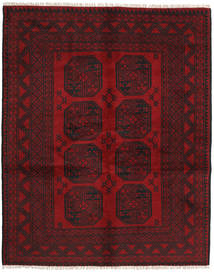  150X190 Afghan Fine Matot Matto Tummanpunainen Afganistan Carpetvista