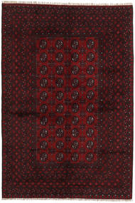  160X237 Afghan Fine Matot Matto Tummanpunainen Afganistan Carpetvista
