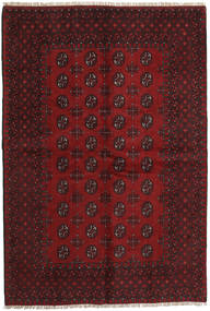  Afghan Fine Teppe 158X234 Mørk Rød Carpetvista