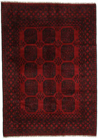 199X282 Tappeto Afghan Fine Orientale Rosso Scuro (Lana, Afghanistan) Carpetvista