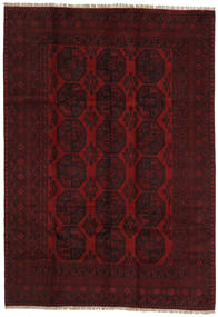 203X289 Afghan Fine Teppe Orientalsk Mørk Rød (Ull, Afghanistan) Carpetvista