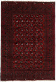 197X284 Afghan Fine Teppe Orientalsk Mørk Rød (Ull, Afghanistan) Carpetvista