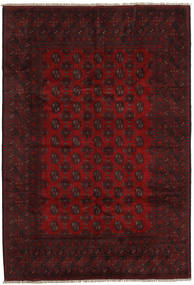  Afghan Fine Covor 196X287 Lână Dark Red Carpetvista