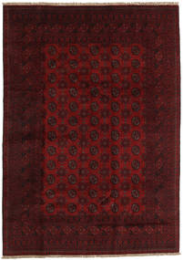 200X283 Afghan Fine Teppe Orientalsk Mørk Rød (Ull, Afghanistan) Carpetvista