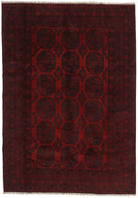 Tappeto Orientale Afghan Fine 199X282 Rosso Scuro (Lana, Afghanistan)