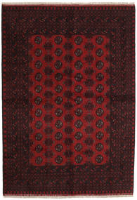  165X237 Afghan Fine Teppe Mørk Rød Afghanistan Carpetvista