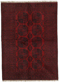 166X228 Tapis D'orient Afghan Fine Rouge Foncé (Laine, Afghanistan) Carpetvista