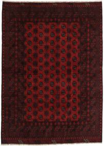 200X282 Tapis Afghan Fine D'orient Rouge Foncé (Laine, Afghanistan) Carpetvista
