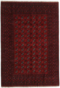  Afghan Fine Covor 196X283 Lână Dark Red Carpetvista