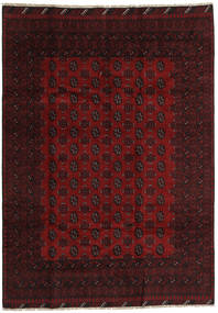  194X279 Medallion Afghan Fine Rug Wool, Carpetvista