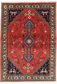  Persischer Abadeh Teppich 98X144 Rot/Dunkelrosa Carpetvista