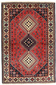  Yalameh Rug 104X157 Persian Wool Red/Dark Pink Small Carpetvista