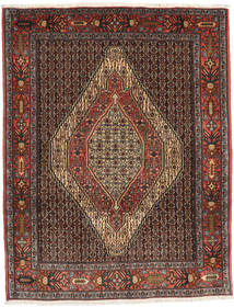  Persischer Senneh Teppich 124X157 Braun/Beige Carpetvista