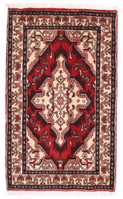  Persialainen Asadabad Matot 55X92 Punainen/Tummanpunainen Carpetvista