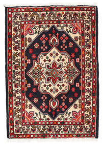  Asadabad Χαλι 63X90 Περσικό Μαλλινο Σκούρο Γκρι/Κόκκινα Μικρό Carpetvista