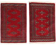  62X93 Medaillon Klein Pakistan Buchara 2Ply Teppich Wolle, Carpetvista
