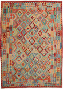  Orientalsk Kelim Afghan Old Style Tæppe 253X354 Stort Uld, Afghanistan Carpetvista