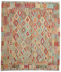 259X297 Large Kilim Afghan Old Style Rug Wool, Carpetvista