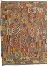  253X345 Groot Kelim Afghan Old Style Vloerkleed Wol, Carpetvista