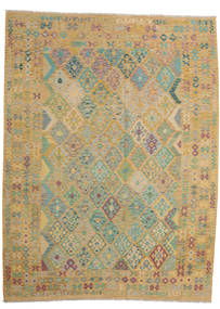  Kilim Afghan Old Style Rug 257X343 Wool Large Carpetvista