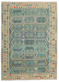  Kilim Afghan Old Style Tapis 252X345 De Laine Grand Carpetvista