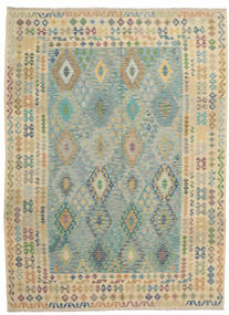  Kilim Afghan Old Style Rug 253X347 Wool Large Carpetvista
